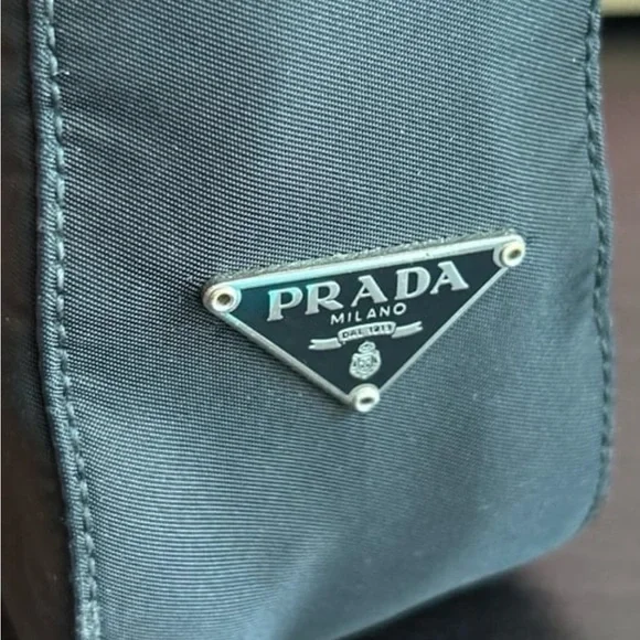 Vintage Prada Mini Nylon Shoulder Bag Black - Picture 7 of 11